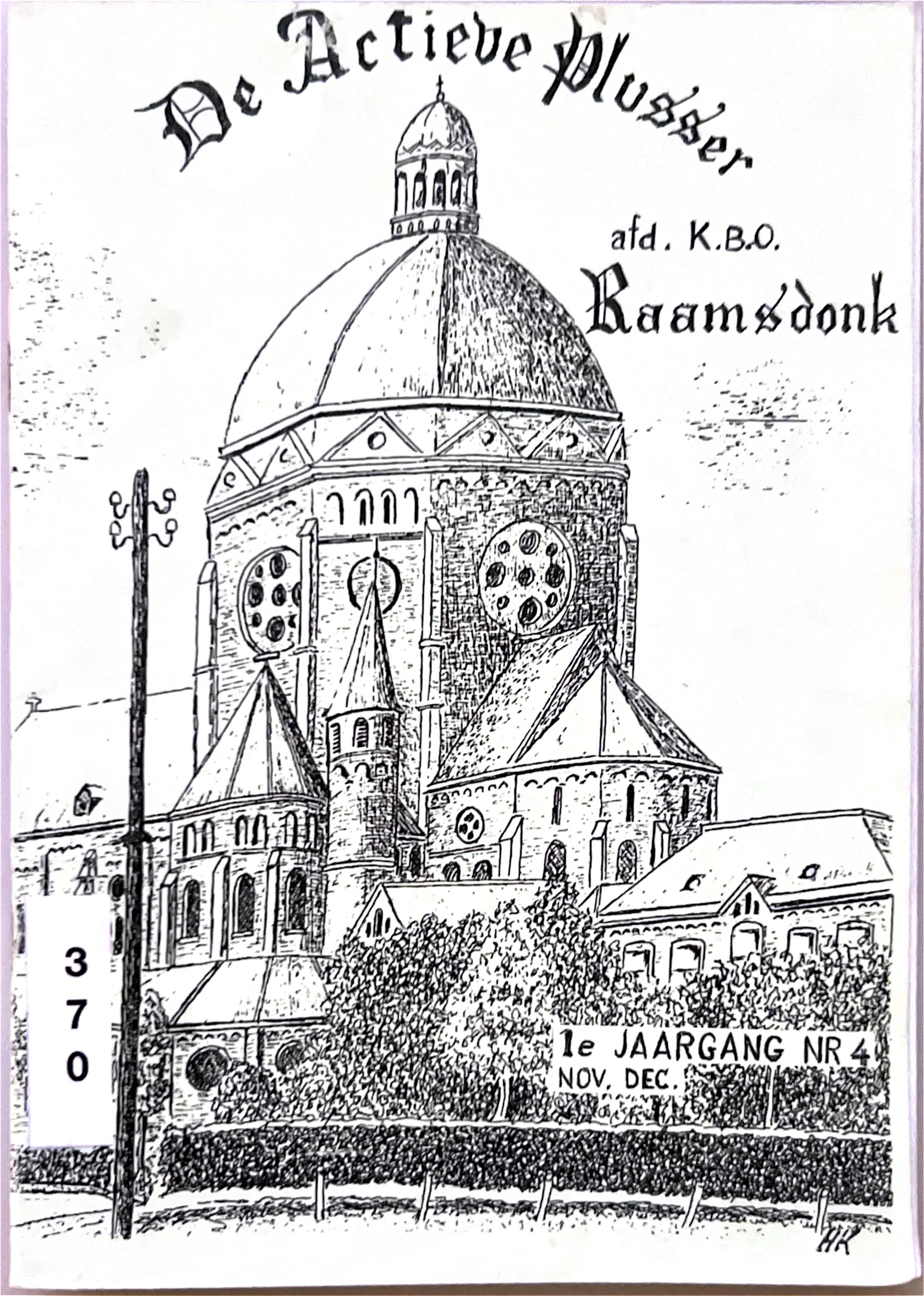 Kaft van De actieve plusser jaargang 1e jaargang no 4