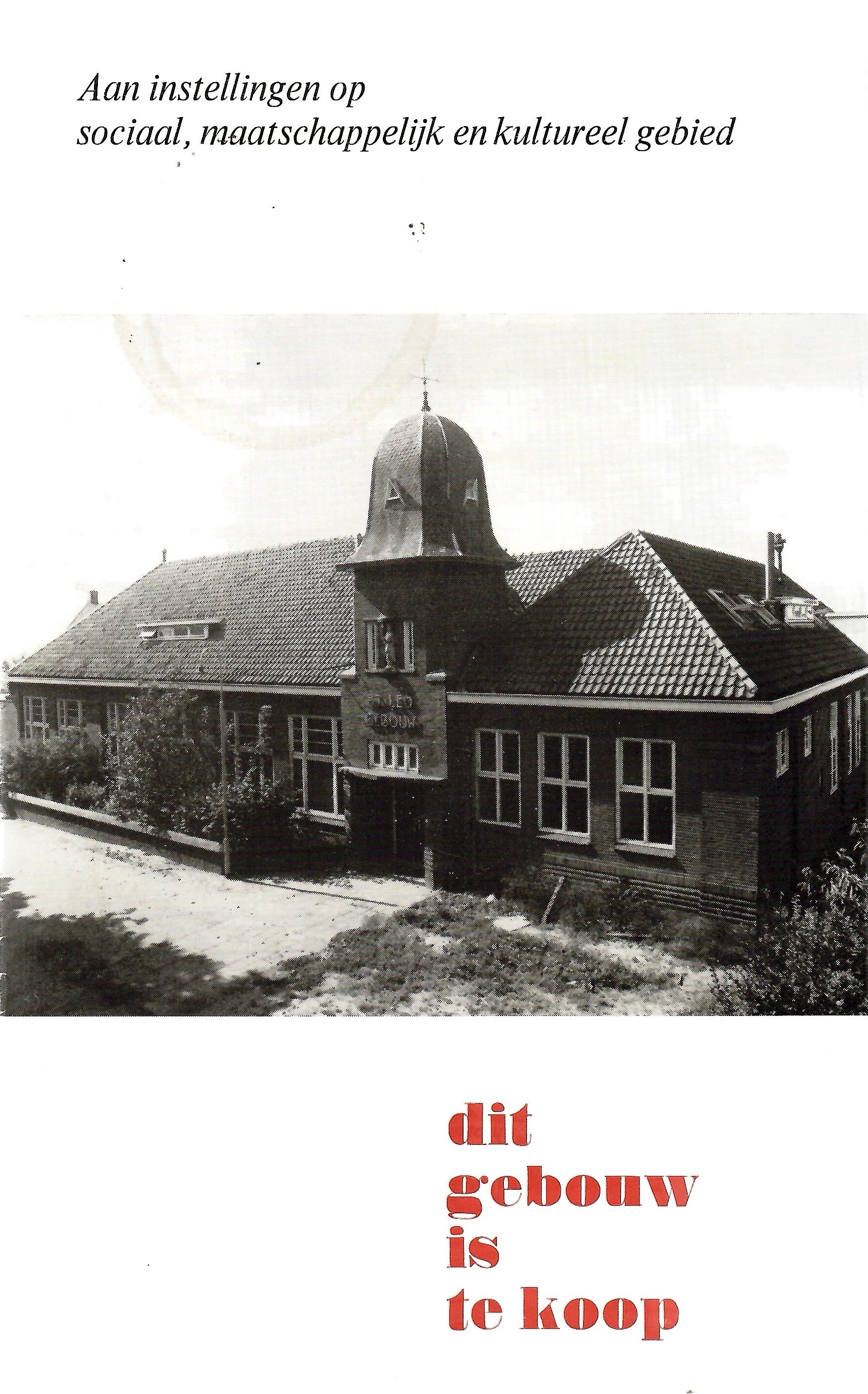 Kaft van Dit gebouw is te koop