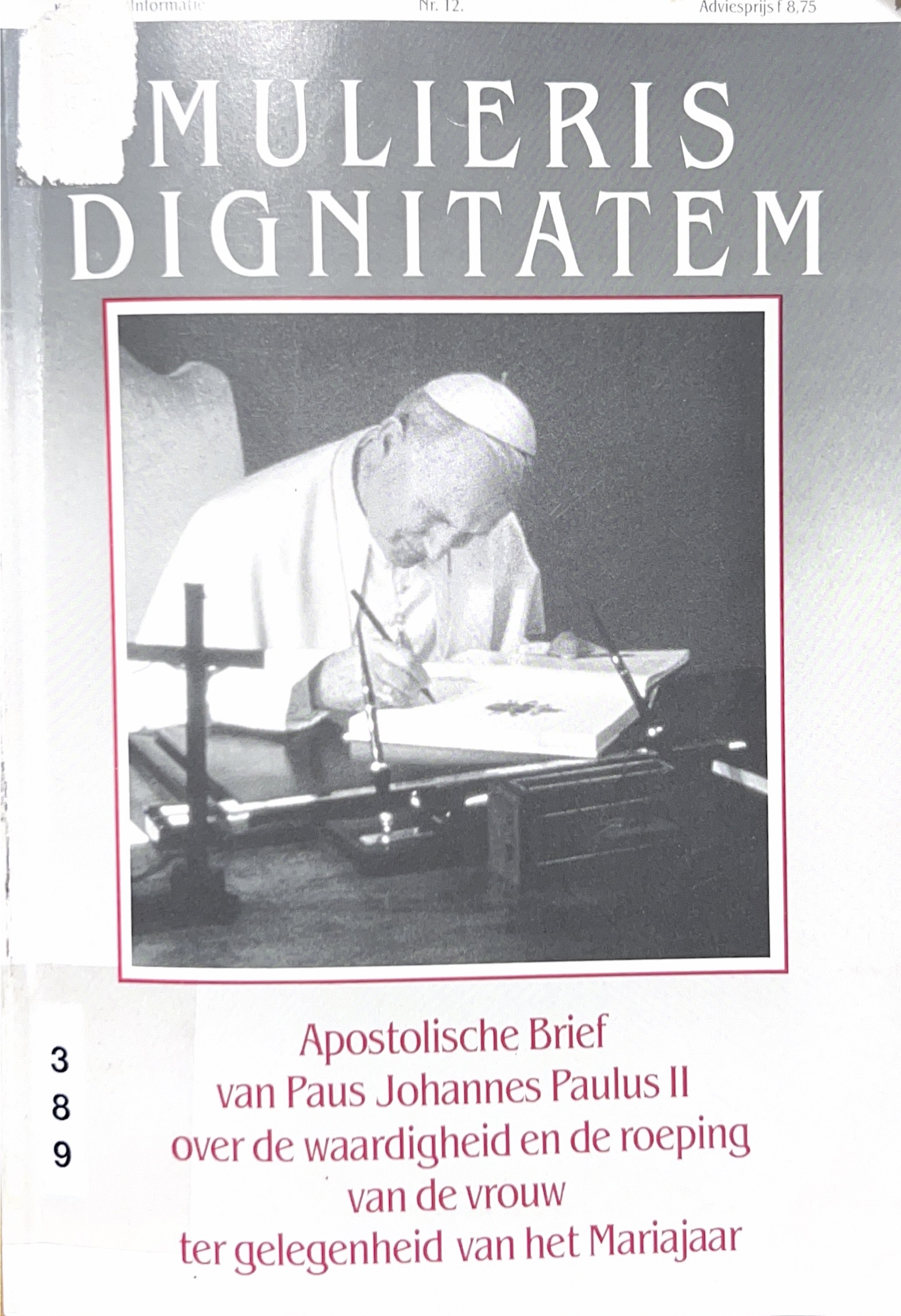 Kaft van Mulieris Dignitatem