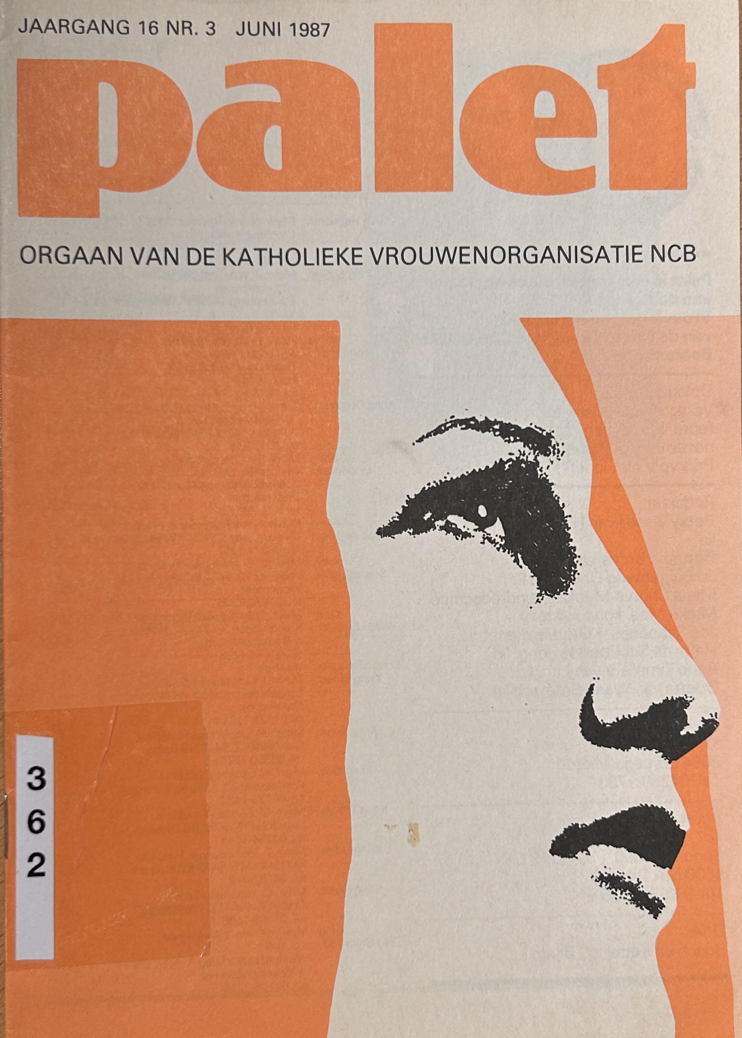 Kaft van Palet orgaan van de katholieke vrouwenorganisatie NCB